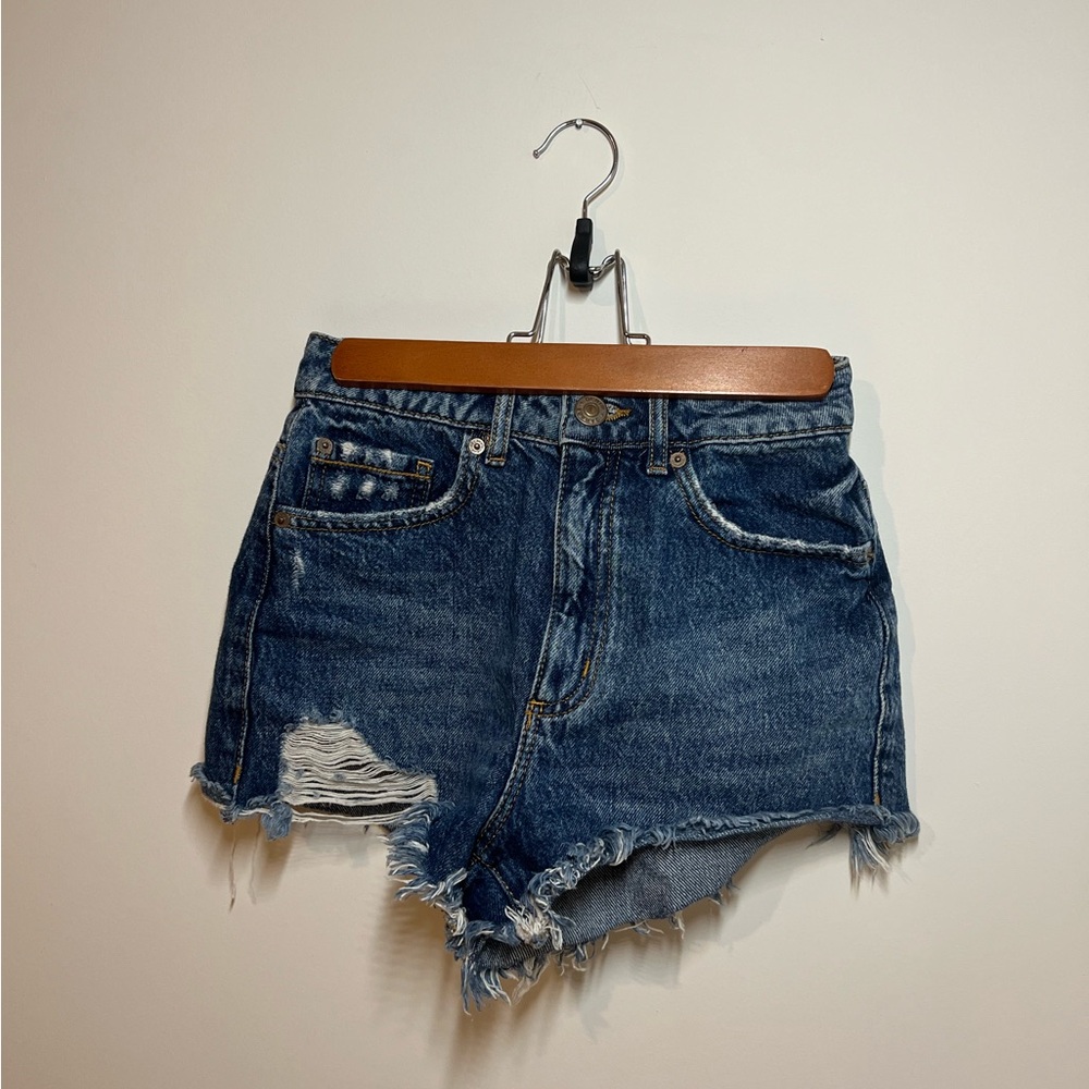 Garage Festival Denim High-waisted Shorts
